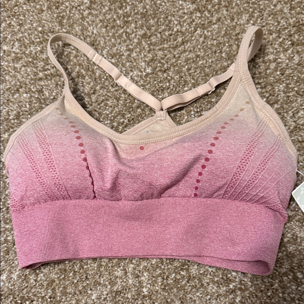 Stylish Pink and beige ombre Bralette